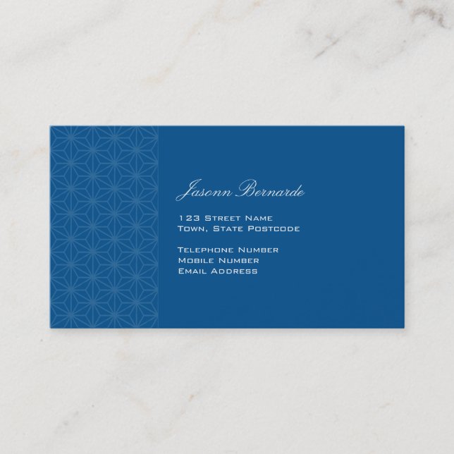 Aiyana Floral Batik Business Card 2 (Front)