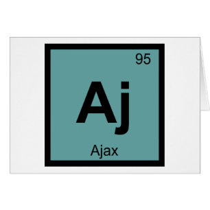 Aj - Ajax Greek Chemistry Periodic Table Symbol