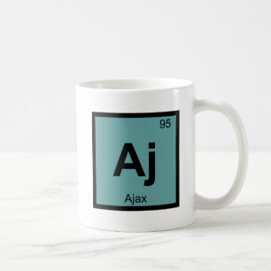 Aj - Ajax Greek Chemistry Periodic Table Symbol Coffee Mug