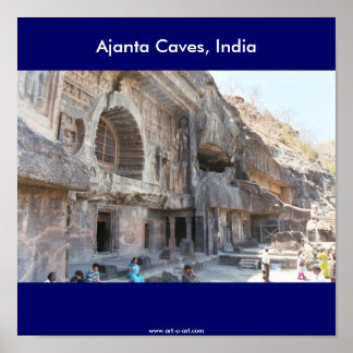 Ajanta Caves, India, Poster