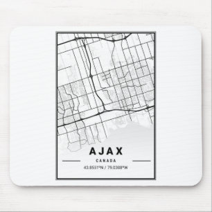 Ajax Light City Map Mouse Mat