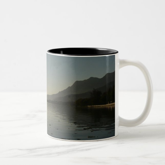 Ajijic, jalisco sunset Two-Tone coffee mug (Right)