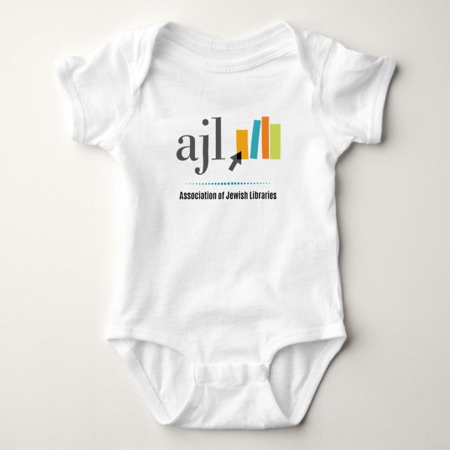 AJL logo and text Baby Bodysuit (Front)