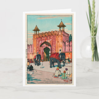 Ajmer Gate, Jaipur, Hiroshi Yoshida Card