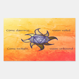 Ajna Chakra “Third Eye” Yoga Insight Lotus Sticker