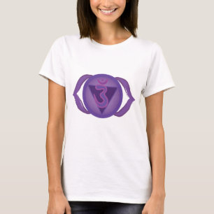 Ajna or Third eye Chakra Women's T-Shirt, White T-Shirt