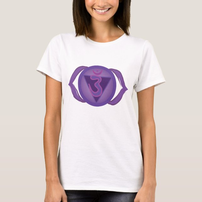 Ajna or Third eye Chakra Women's  T-Shirt, White T-Shirt (Front)