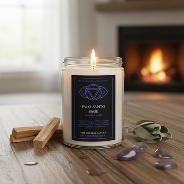 Ajna Third Eye Chakra Candle Label (Creator Uploaded)