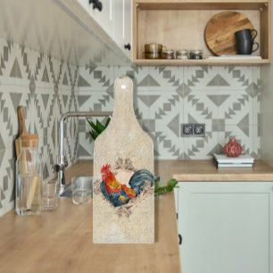 AJR-PAPER-Black-Vintage-Rooster-1b.jpg Cutting Board