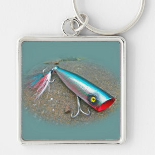AJS Saltwater Lure Popper Blue Dragon Items Key Ring