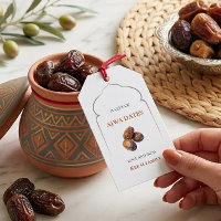 Ajwa Dates Personalised Islamic Hajj Favour Tag