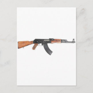 AK47 Assault rifle Postcard