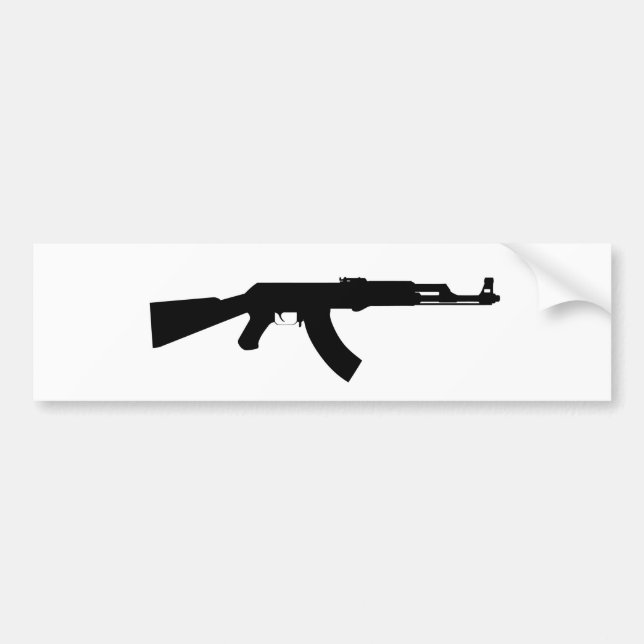 Ak47 Gun Bumper Sticker (Front)