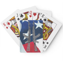 AK47 patriotic playing cards