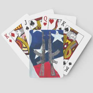 AK47 patriotic playing cards