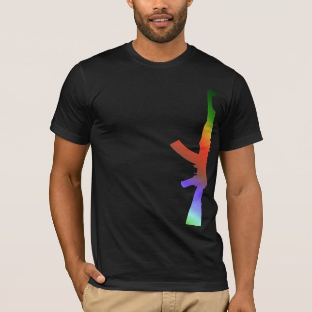 AK47 rainbow T-Shirt (Front)