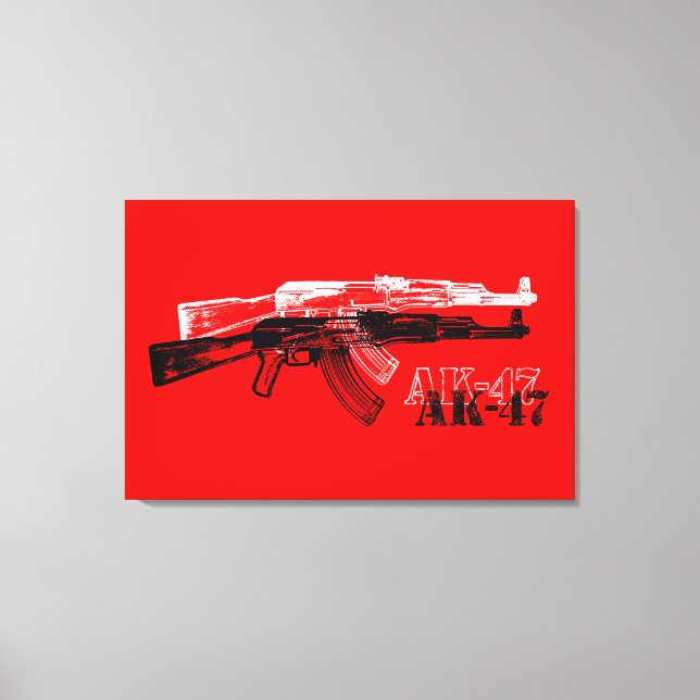 AK 47 CANVAS PRINT (Front)