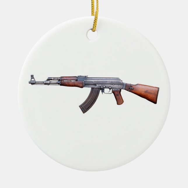 AK-47 CERAMIC TREE DECORATION (Front)