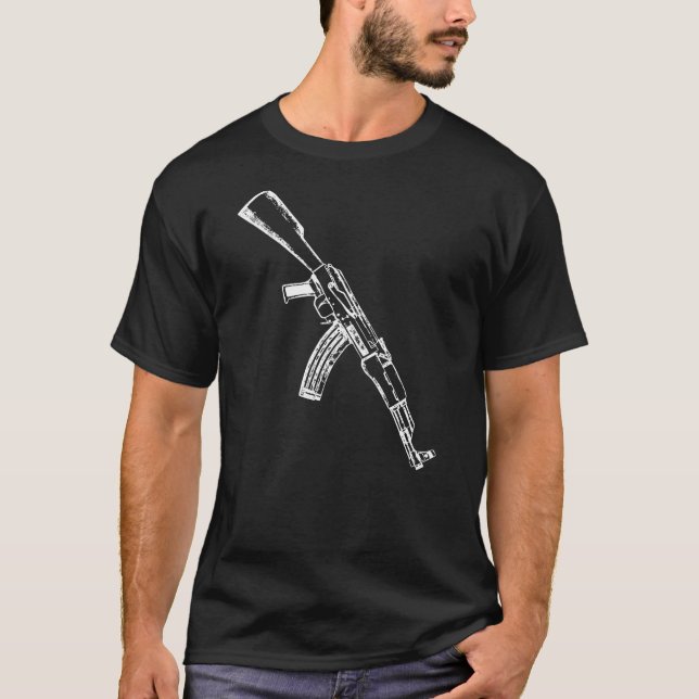 AK-47  Kalashnikov AK47 Rifle Owner T-Shirt (Front)
