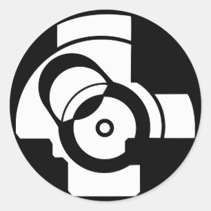 AK Boltface Classic Round Sticker