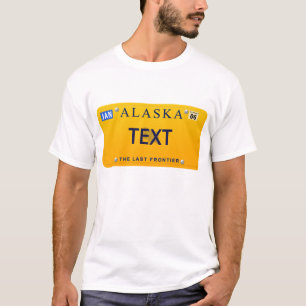 AK License Plate T-Shirt