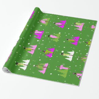 AKA Inspired Wrapping Paper | Pink and Green