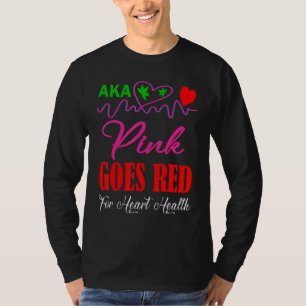 Aka Pink Goes Red For Heart Health Pretty Girl In T-Shirt