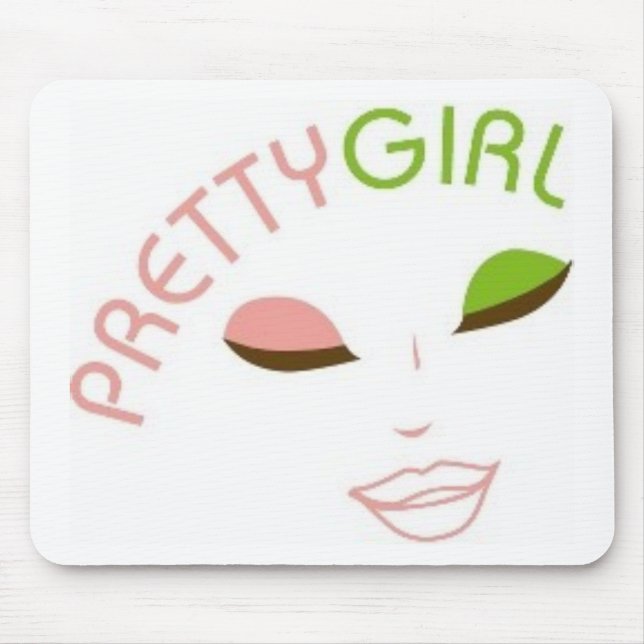 AKA Pretty Girl Mouse Mat (Front)
