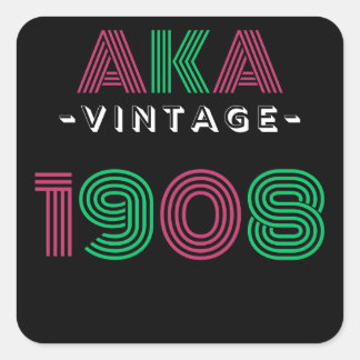 AKA Vintage  Square Sticker