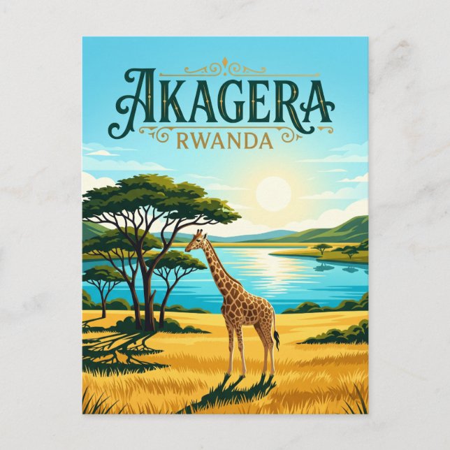 Akagera National Park Rwanda Postcard (Front)