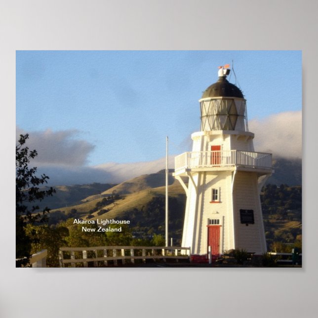 Akaroa Lighthouse Poster (Front)
