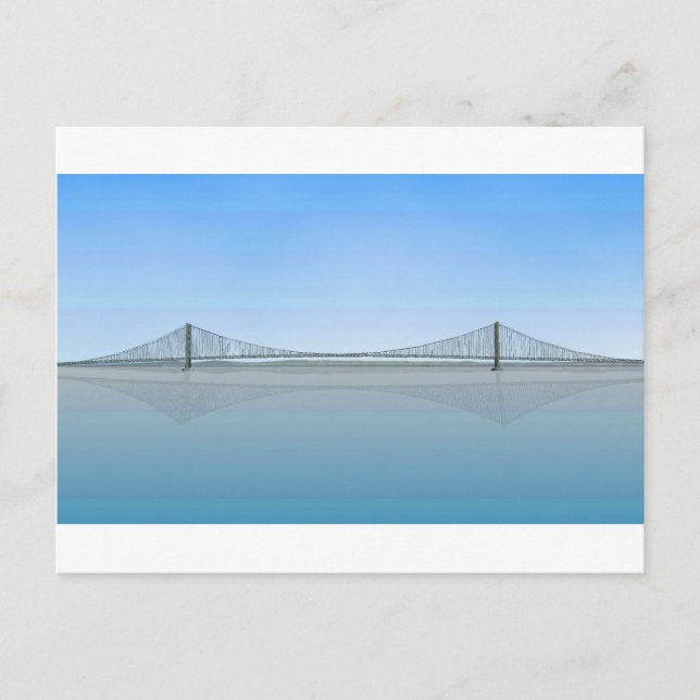 Akashi Kaikyo Suspension Bridge: aka Pearl Bridge Postcard (Front)