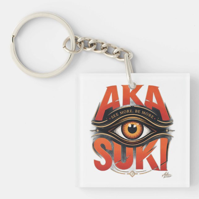 Akasuki Evil Eye T-Shirt Key Ring (Front)