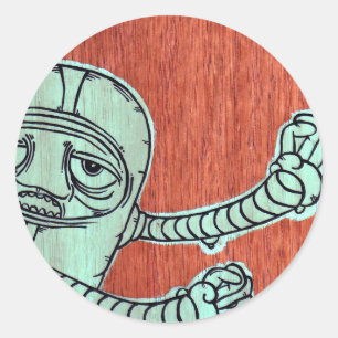 AKAYO1 CLASSIC ROUND STICKER