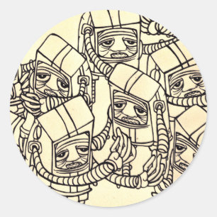 AKAYO1 CLASSIC ROUND STICKER