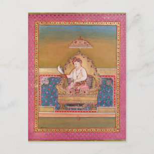 Akbar  from an album of portraits postcard
