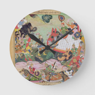 Akbar receiving the drums and standards captured f round clock