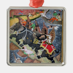 Akbar tames the Savage Elephant, Hawa'i Metal Tree Decoration