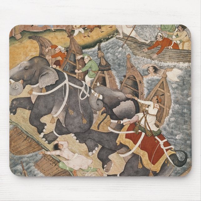 Akbar Tames the Savage Elephant, Hawa'i Mouse Mat (Front)