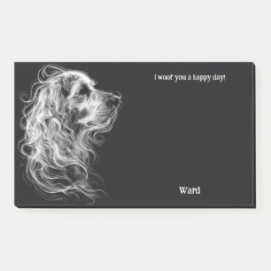 Akbash Abstract Art Dog Name Post-it Notes