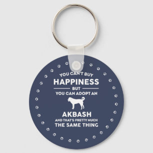Akbash dog breed adoption happiness key ring