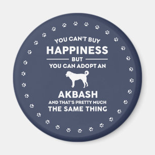 Akbash dog breed adoption happiness magnet