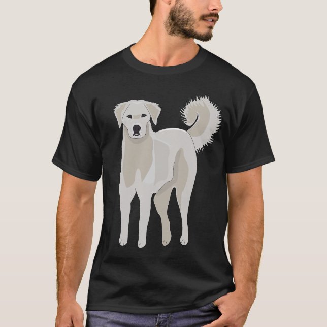 Akbash dog , cute puppy, great pyrenees, T-Shirt (Front)