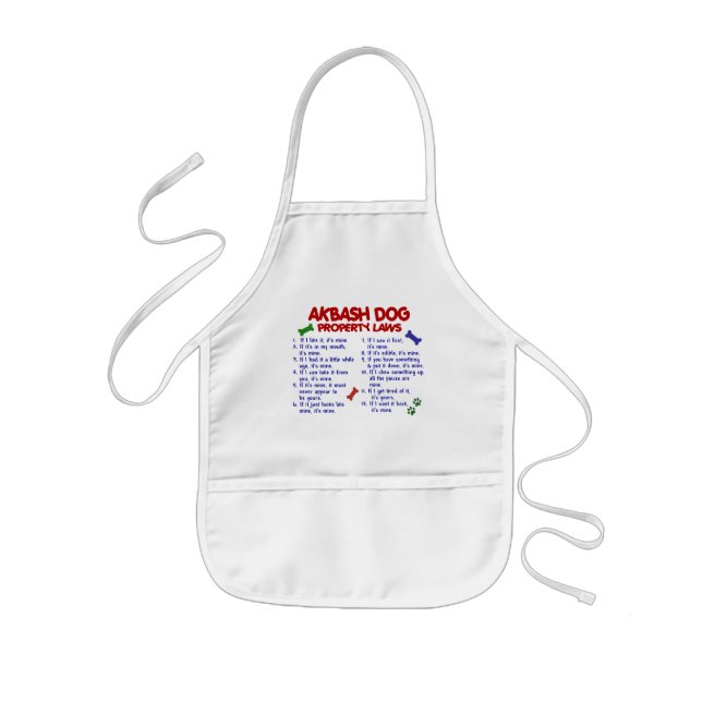 AKBASH DOG Property Laws 2 Kids Apron (Front)