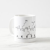 Akeelah peptide name mug (Front Left)