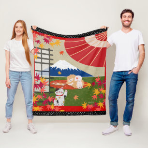 AKI Chow Fleece blanket