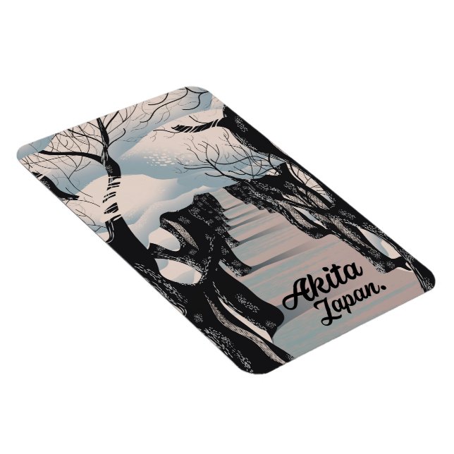 Akida Japanese Blossom trees. Magnet (Right Side)