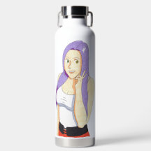Akiko Peace Sign Water Bottle