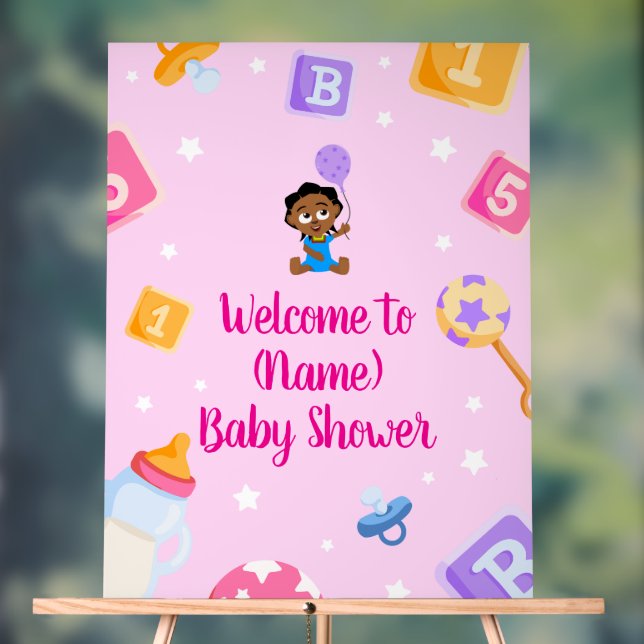 Akili and Me Baby Shower Sign (Neutral)