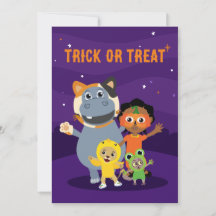 Akili and Me Halloween Invitations
